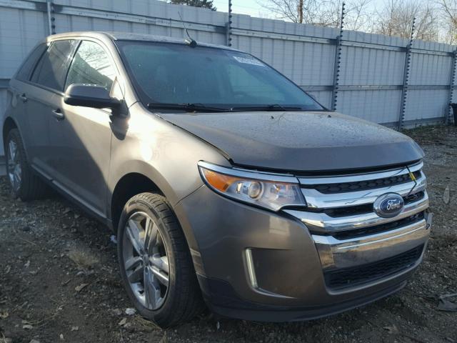 2FMDK4JC0DBB69687 - 2013 FORD EDGE SEL GRAY photo 1