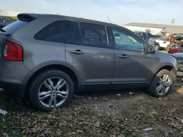 2FMDK4JC0DBB69687 - 2013 FORD EDGE SEL GRAY photo 4