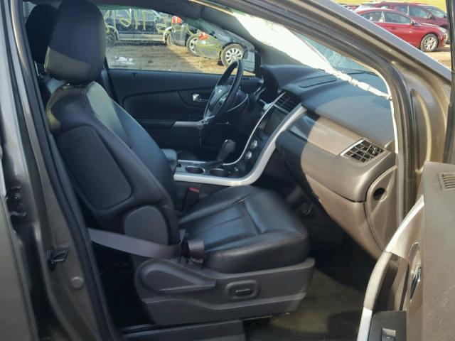 2FMDK4JC0DBB69687 - 2013 FORD EDGE SEL GRAY photo 5