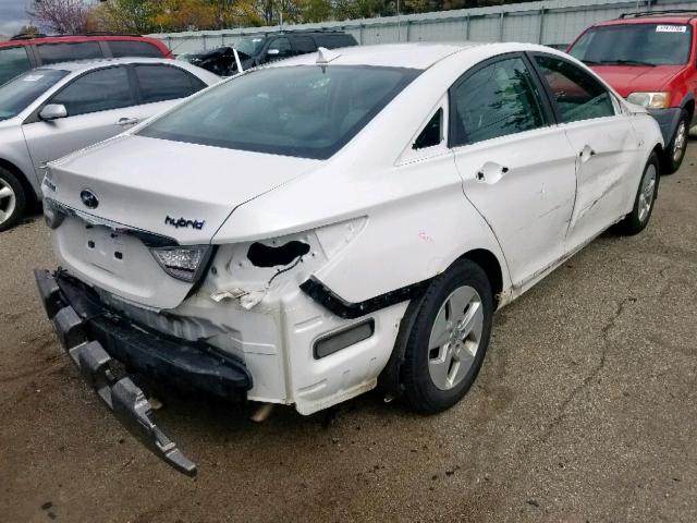 KMHEC4A49CA043414 - 2012 HYUNDAI SONATA HYB WHITE photo 9