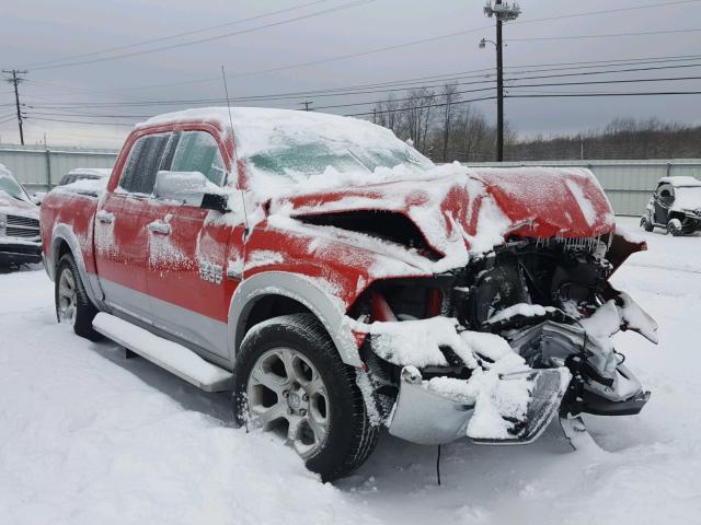 1C6RR7NT0FS780563 - 2015 RAM 1500 LARAM RED photo 1