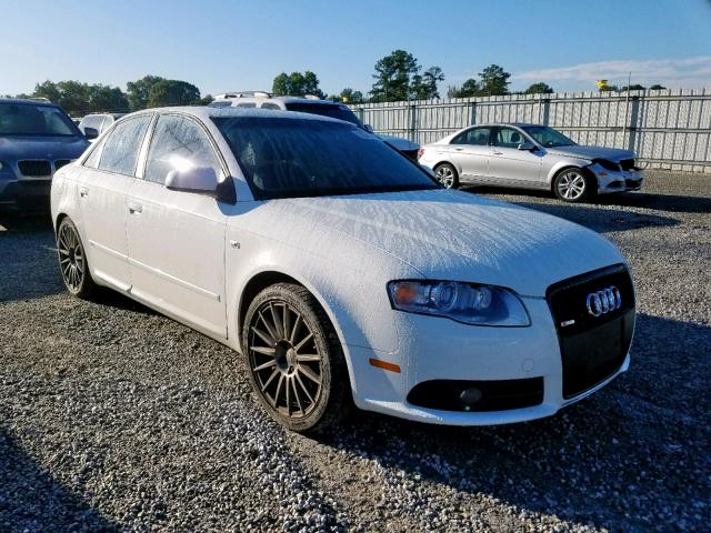 WAUEF78E48A073257 - 2008 AUDI A4 S-LINE WHITE photo 1