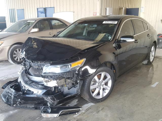 19UUA8F55EA008355 - 2014 ACURA TL TECH შავი ფოტო 2