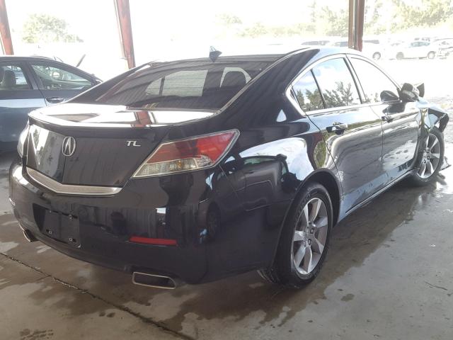 19UUA8F55EA008355 - 2014 ACURA TL TECH შავი ფოტო 4