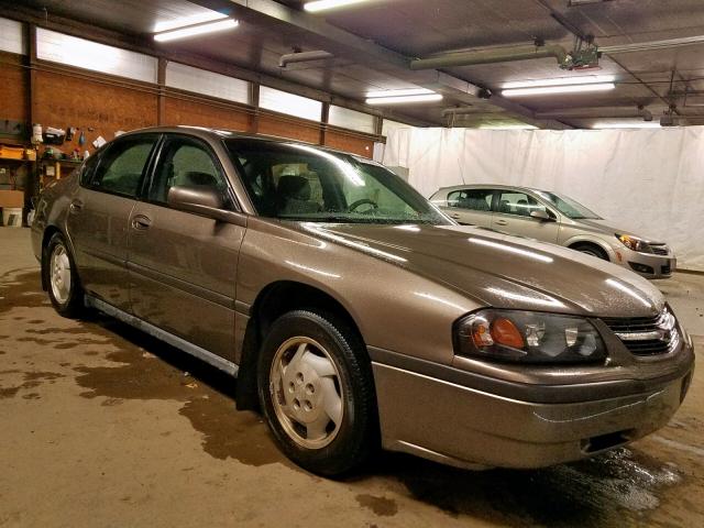 2G1WF52E129288918 - 2002 CHEVROLET IMPALA BROWN photo 1