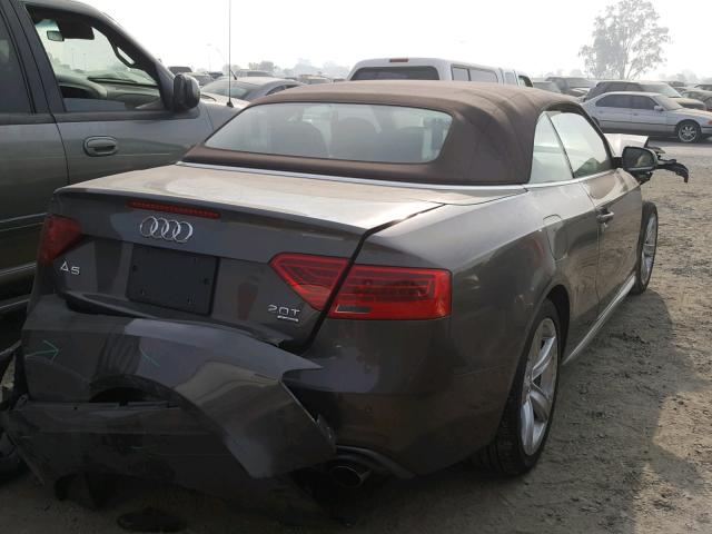 WAUWFAFH9EN006804 - 2014 AUDI A5 PRESTIG GRAY photo 4