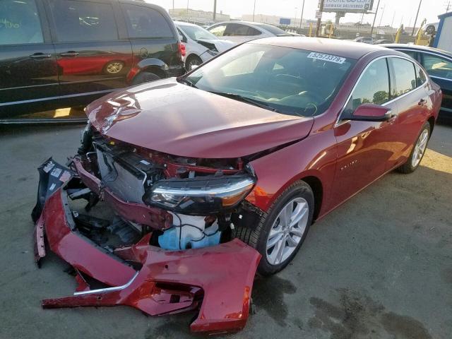 1G1ZF5SU1JF273359 - 2018 CHEVROLET MALIBU HYB RED photo 2