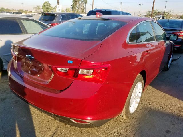 1G1ZF5SU1JF273359 - 2018 CHEVROLET MALIBU HYB RED photo 4