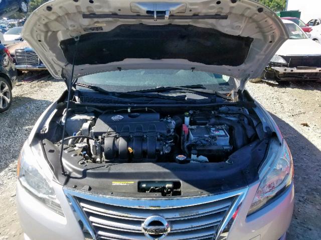 3N1AB7AP5DL671355 - 2013 NISSAN SENTRA S SILVER photo 7