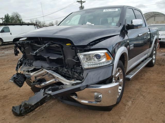 1C6RR7NT0FS603317 - 2015 RAM 1500 LARAM BLACK photo 2