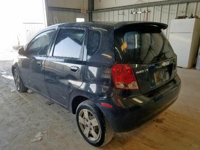 KL1TD66666B572677 - 2006 CHEVROLET AVEO BASE Qara foto 3