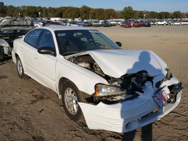 1G2NF52E54M667126 - 2004 PONTIAC GRAND AM S WHITE photo 1