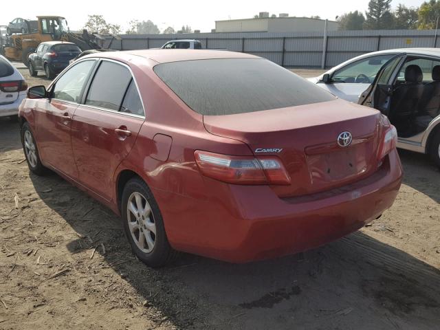 4T1BE46K68U226182 - 2008 TOYOTA CAMRY CE RED photo 3