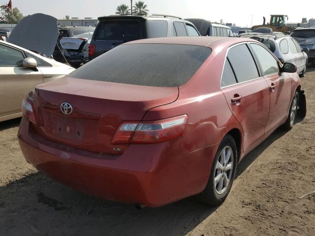 4T1BE46K68U226182 - 2008 TOYOTA CAMRY CE RED photo 4