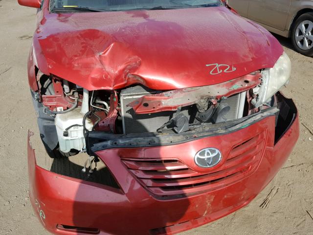 4T1BE46K68U226182 - 2008 TOYOTA CAMRY CE RED photo 9