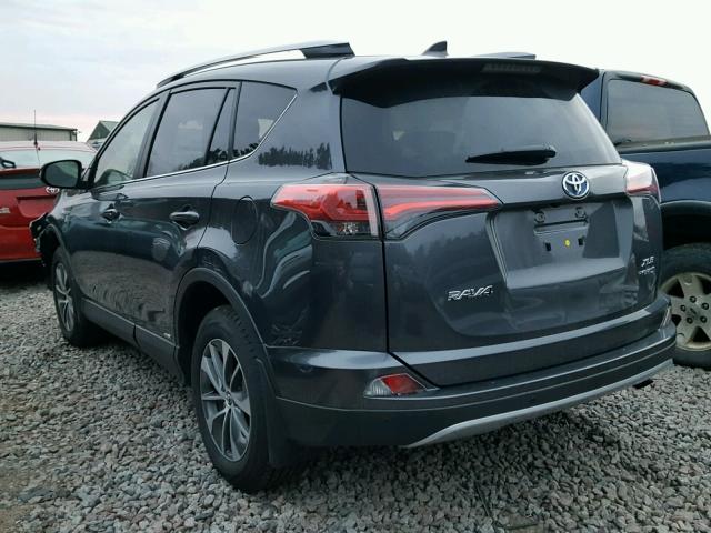 JTMRJREV9JD232362 - 2018 TOYOTA RAV4 HV LE GRAY photo 3