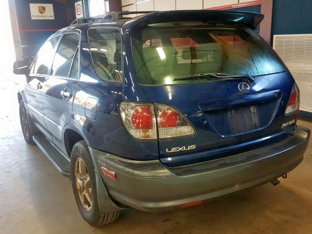 JTJHF10U520242440 - 2002 LEXUS RX 300 BLUE photo 3