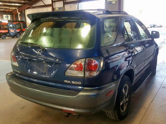 JTJHF10U520242440 - 2002 LEXUS RX 300 BLUE photo 4