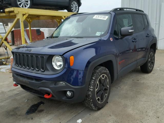 ZACCJBCT8GPC62283 - 2016 JEEP RENEGADE T BLUE photo 2