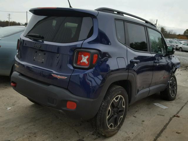 ZACCJBCT8GPC62283 - 2016 JEEP RENEGADE T BLUE photo 4