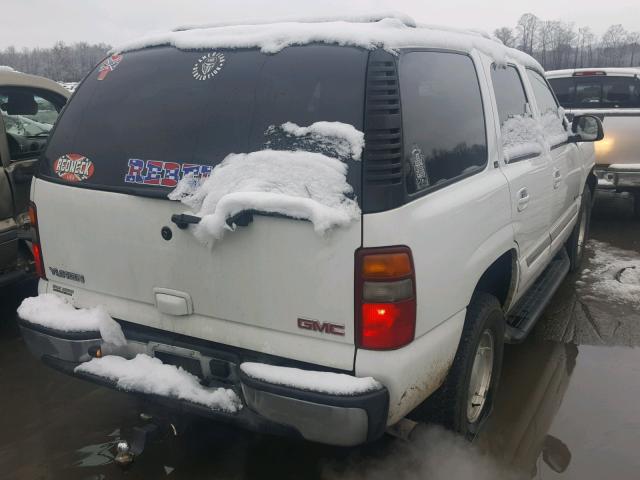 1GKEK13ZX3J220006 - 2003 GMC YUKON WHITE photo 4