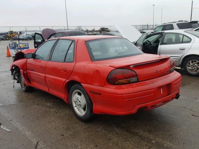 1G2NW52T5WC765810 - 1998 PONTIAC GRAND AM G RED photo 3