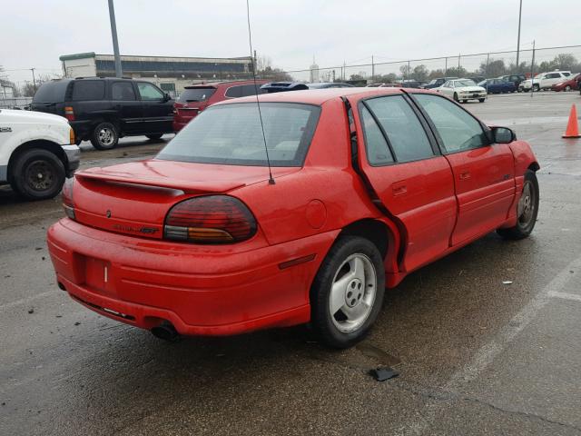 1G2NW52T5WC765810 - 1998 PONTIAC GRAND AM G RED photo 4