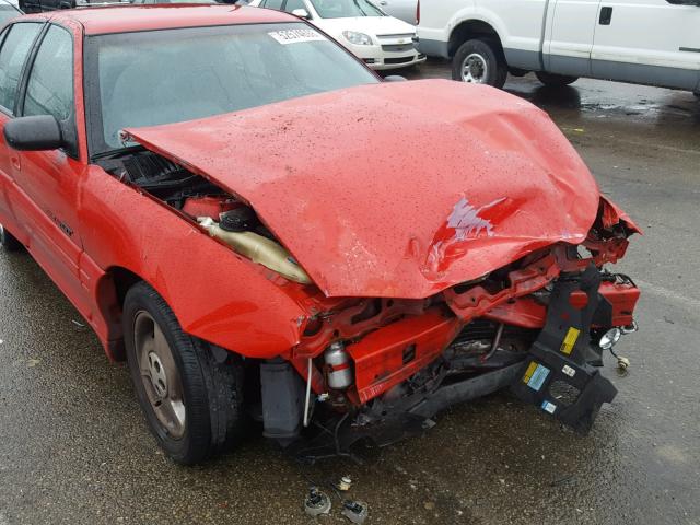 1G2NW52T5WC765810 - 1998 PONTIAC GRAND AM G RED photo 9