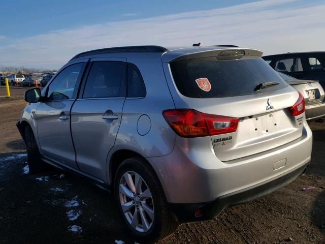 4A4AP4AW7FE046682 - 2015 MITSUBISHI OUTLANDER SILVER photo 3