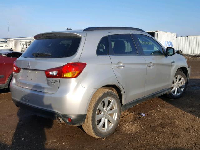 4A4AP4AW7FE046682 - 2015 MITSUBISHI OUTLANDER SILVER photo 4