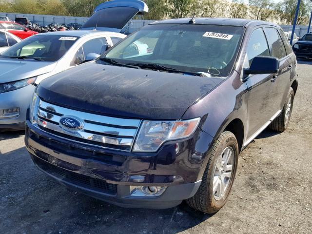 2FMDK38C47BB68479 - 2007 FORD EDGE SEL PURPLE photo 2