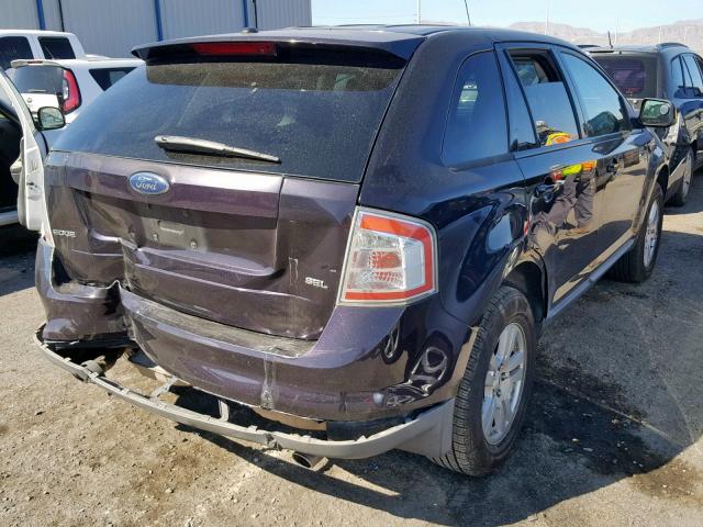 2FMDK38C47BB68479 - 2007 FORD EDGE SEL PURPLE photo 4