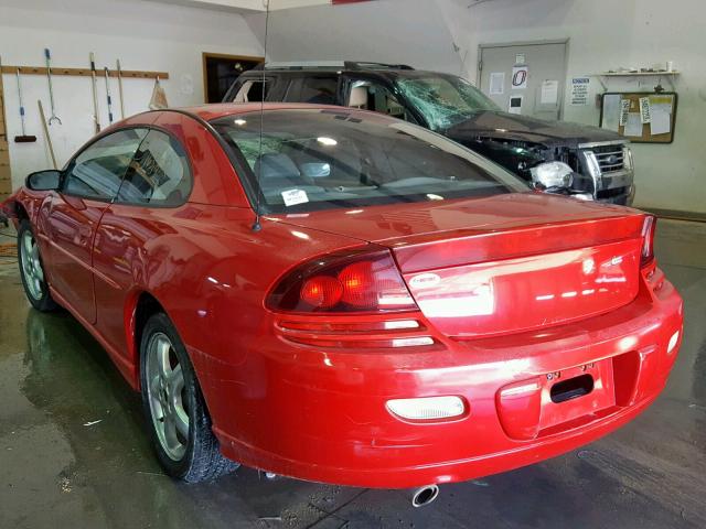 4B3AG52H32E037288 - 2002 DODGE STRATUS R/ RED photo 3