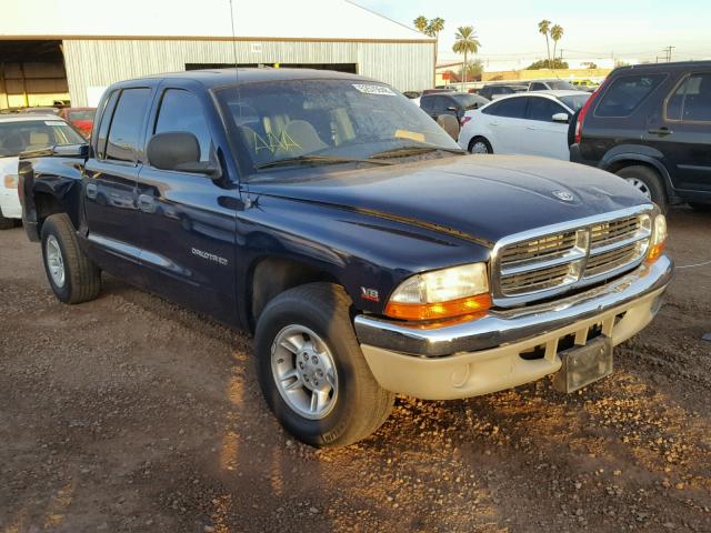 1B7GL2AN5YS679789 - 2000 DODGE DAKOTA QUA BLACK photo 1