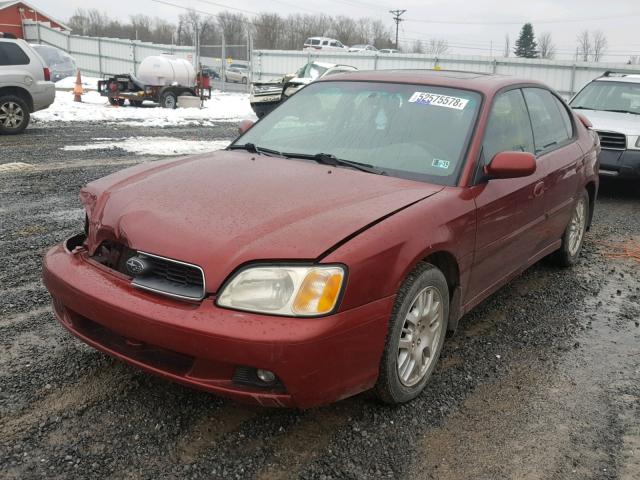 4S3BE635237203259 - 2003 SUBARU LEGACY L RED photo 2