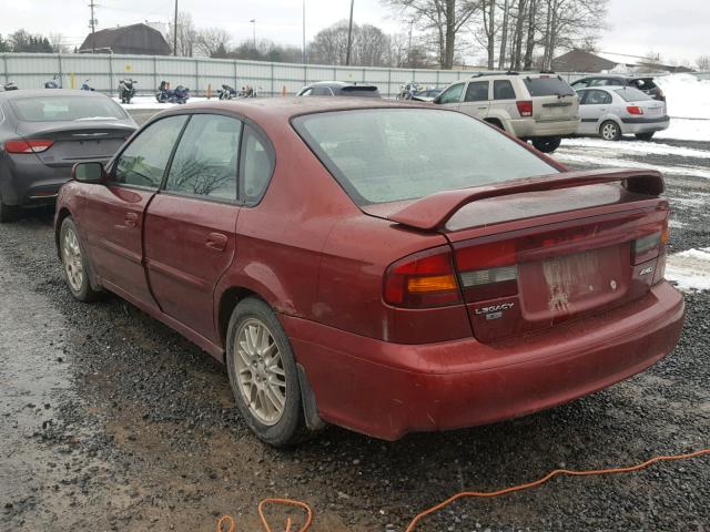 4S3BE635237203259 - 2003 SUBARU LEGACY L RED photo 3