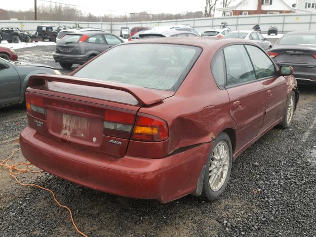 4S3BE635237203259 - 2003 SUBARU LEGACY L RED photo 4