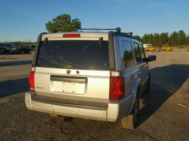 1J8HG48K38C106389 - 2008 JEEP COMMANDER ვერცხლისფერი ფოტო 4
