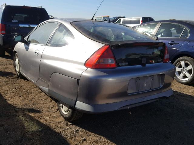 JHMZE1378YT005303 - 2000 HONDA INSIGHT SILVER photo 3