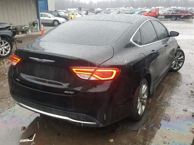 1C3CCCAB8FN579955 - 2015 CHRYSLER 200 LIMITE BLACK photo 4