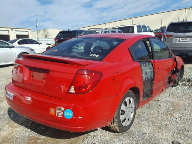 1G8AN12F55Z110004 - 2005 SATURN ION LEVEL RED photo 4