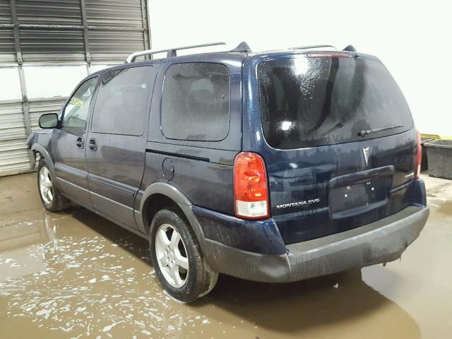 1GMDV33L16D212607 - 2006 PONTIAC MONTANA SV BLUE photo 3