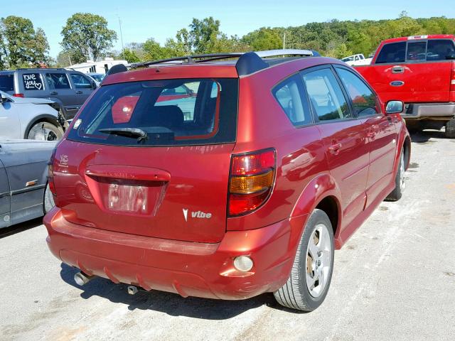 5Y2SL65836Z400558 - 2006 PONTIAC VIBE RED photo 4