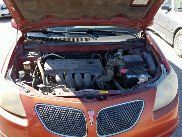 5Y2SL65836Z400558 - 2006 PONTIAC VIBE RED photo 7