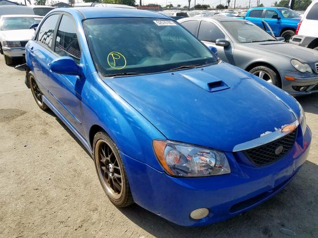 KNAFE121655155778 - 2005 KIA SPECTRA LX BLUE photo 1