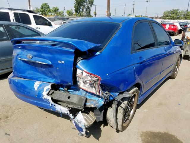 KNAFE121655155778 - 2005 KIA SPECTRA LX BLUE photo 4