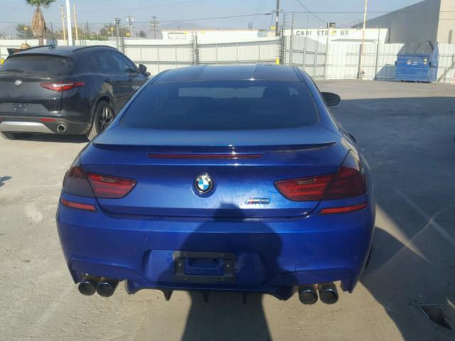 WBS6J9C52GD934479 - 2016 BMW M6 BLUE photo 9