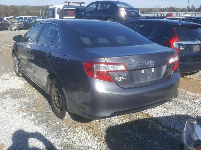 4T1BF1FK4EU852689 - 2014 TOYOTA CAMRY L GRAY photo 3