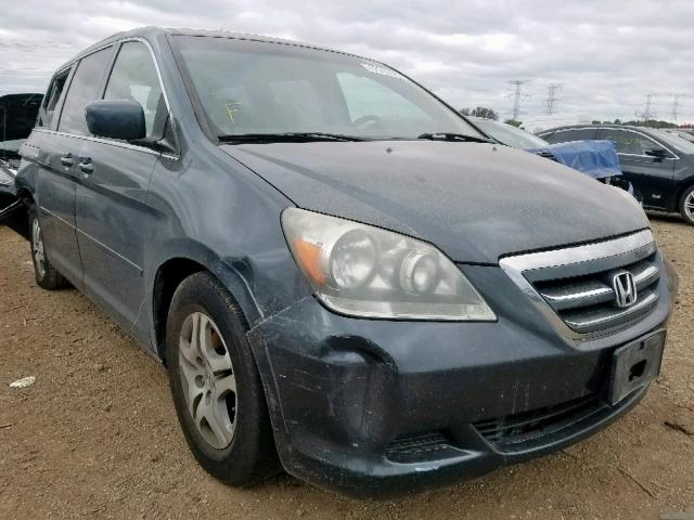 5FNRL38666B452070 - 2006 HONDA ODYSSEY EX GRAY photo 1