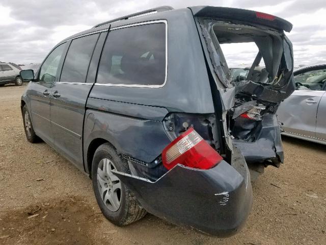 5FNRL38666B452070 - 2006 HONDA ODYSSEY EX GRAY photo 3